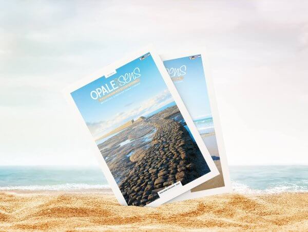 Mise en page du magazine Opale & Sens